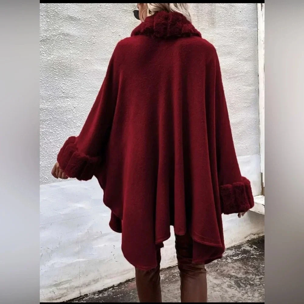 Brand New SHEIN Essnce Fuzzy Trim Batwing Sleeve Duster
Cardigan - Picture 2 of 3